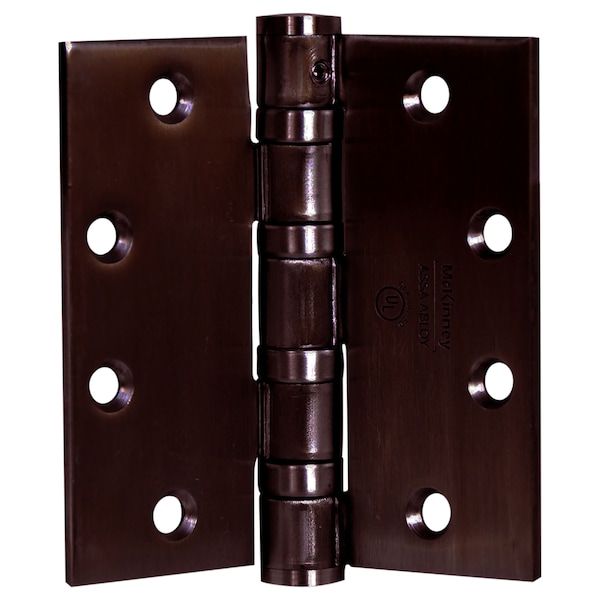 Mckinney Oil Bearing Butt Hinge, 4-1/2" x 4-1/2", US10B, QC12, Heavy - T4A3786 4-1/2X4-1/2 10B QC12