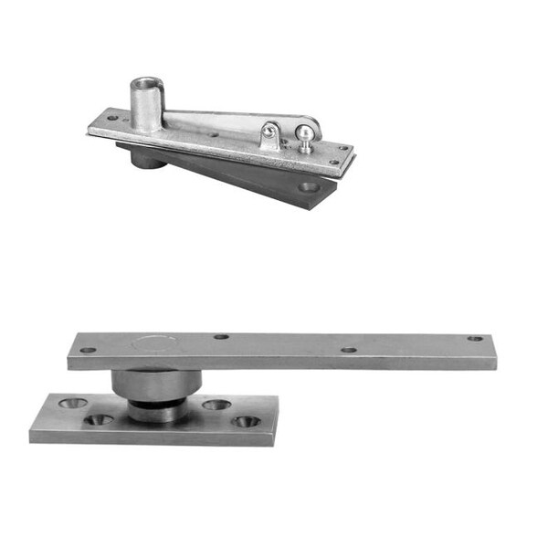 Rixson 3703 Center Hung Pivot Set with 340 Top Pivot Bright Brass - 3703