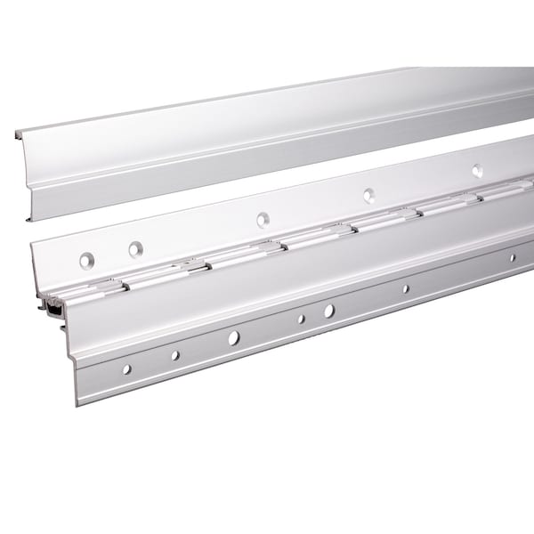 Global Door Controls 95 in. Full Surface Continuous Hinge Heavy Duty in Aluminum - THI-1195HD-AL