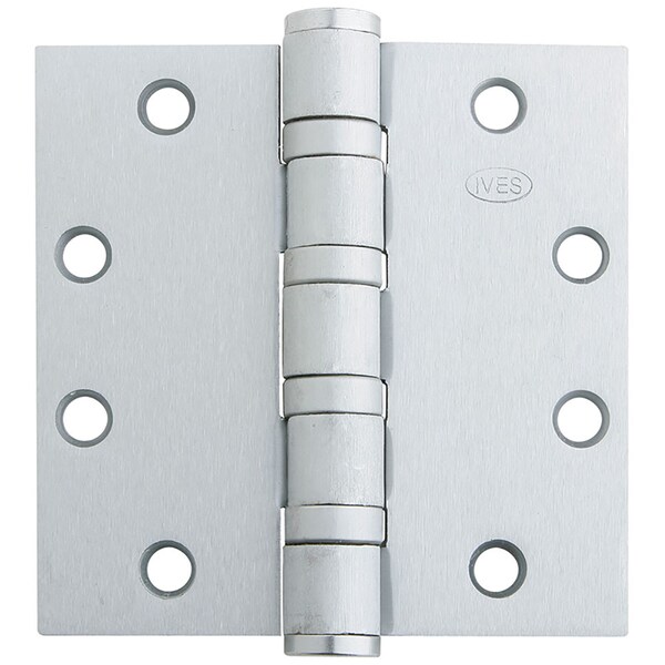 Ives Ball Bearing Butt Hinge, 4-1/2" x 4-1/2", Square, 630, NRP, Heavy - 5BB1HW 4.5X4.5 630 NRP