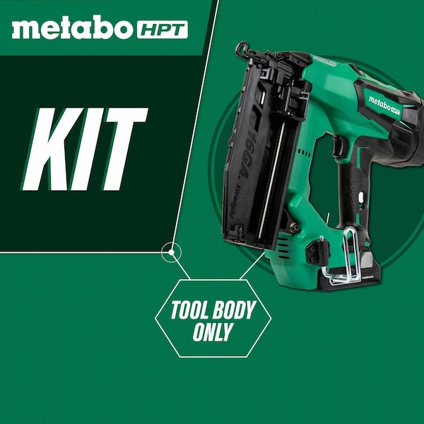 Metabo Hpt 18V Cordless Brushless Li-Ion 15-Gauge Angled Finish Nailer Bare - NT1865DMSQ7M