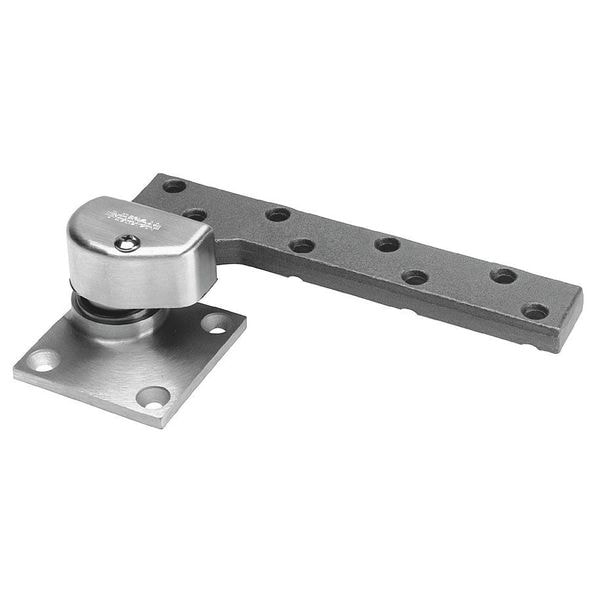 Rixson Pivot Hinge, Brass, Full Mortise Mounting, 1 1/16 in Leaf W x 4 1/4 in Leaf H, Satin Chrome - 147 626 LH
