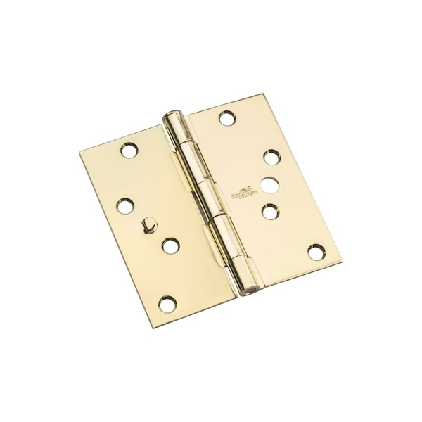 National Hardware National Hardware 4 in. L Bright Brass Door Hinge 3 pk - N830-401