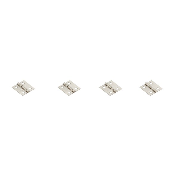 National Hardware National Hardware 1 in. L Satin Nickel Door Hinge 4 pk - N211-013