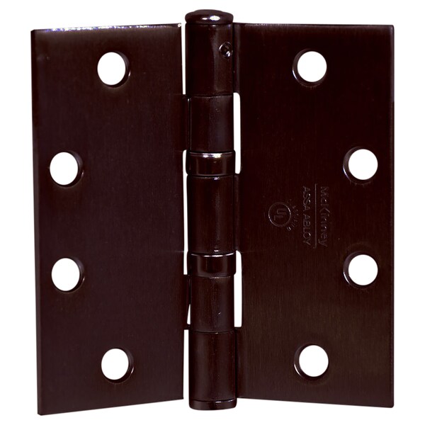 Mckinney Oil Bearing Butt Hinge, 4-1/2" x 4-1/2", US10B, QC8, Standard - TA2714 4-1/2X4-1/2 10B QC8