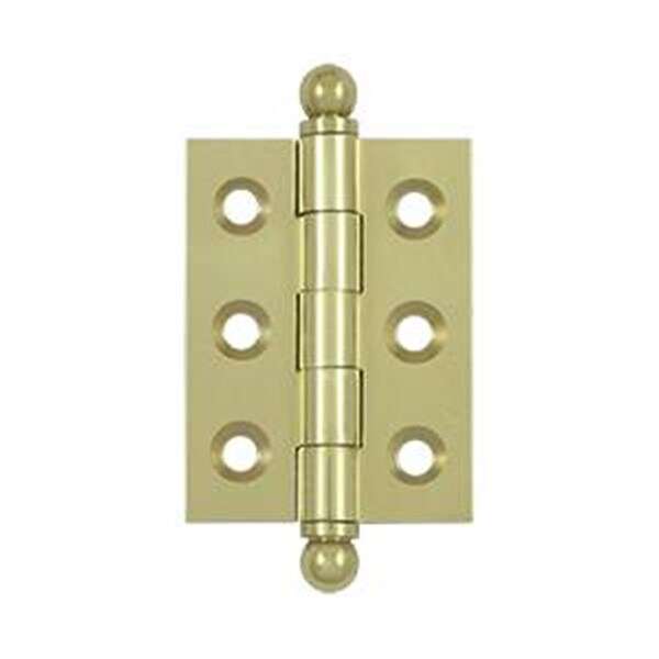 Patioplus 2 x 1.5 in. Hinge with Ball Tips- Unlacquered Bright - PA3857670