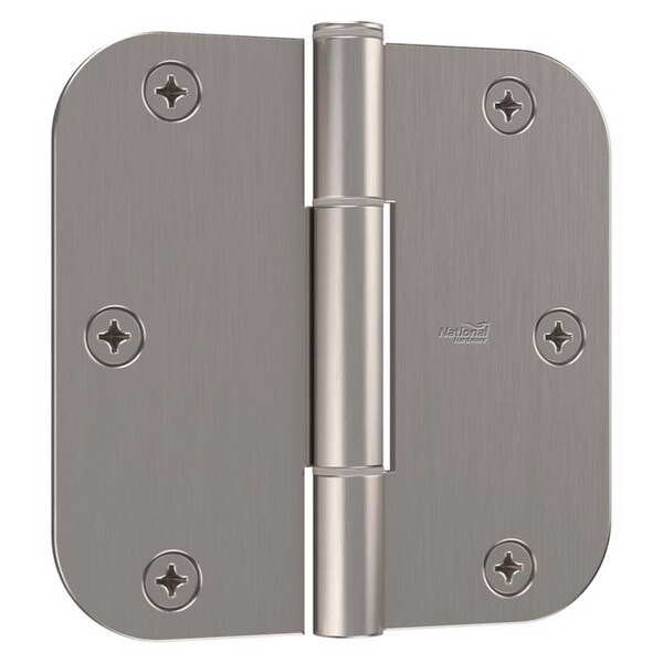National Hardware National Hardware Squeak Guard 3.5 in. L Satin Nickel Door Hinge 3 pk - N830-449