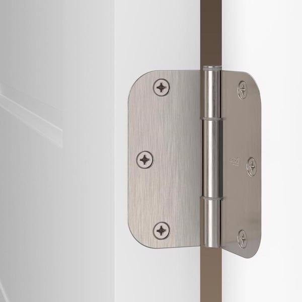 National Hardware National Hardware Squeak Guard 3.5 in. L Satin Nickel Door Hinge 3 pk - N830-449