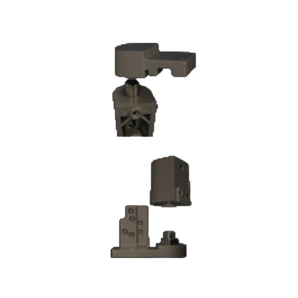 International Door Closers 3/4 Offset Pivot Set For Right 1/8 Recessed Doors, DU Baked Storefront Bronze Paint - OP-7002-DU-RH