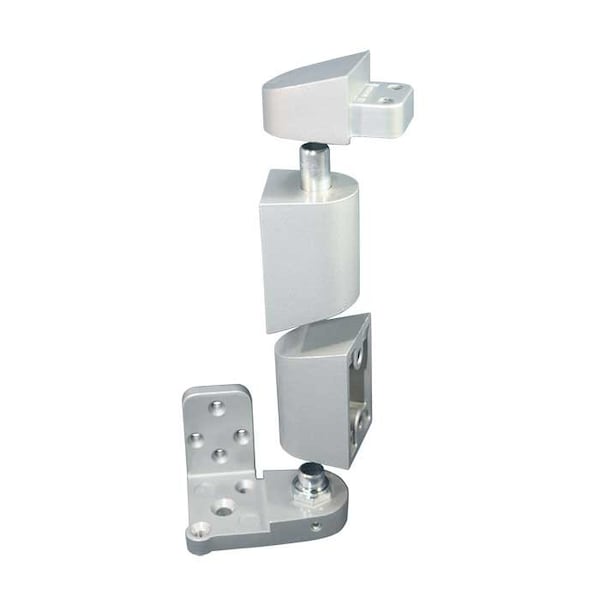 International Door Closers 3/4 Offset Pivot Set For Right Flush Doors, AL Baked Satin Aluminum Paint - OP-4002-AL-RH