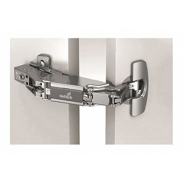 Zoro Select Butt Hinge, Steel, Concealed Mounting, 1 1/2 in Leaf W x 2 3/8 in Leaf H, Nickel - 45-393