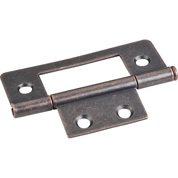 Hardware Resources Dark Antique Copper Machined 3" Loose Pin Non-Mortise Hinge 4 Hole - 9500DACM