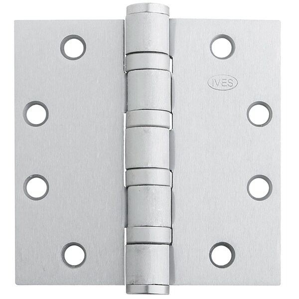 Ives Ball Bearing Butt Hinge, 5" x 4-1/2", Square, 630, Heavy - 5BB1HW 5.0X4.5 630