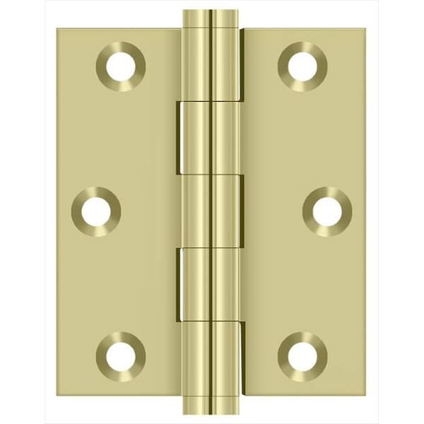 Deltana Screen Door Hinge Unlacquered Bright Brass 3"X2.5" - DSB3025U3-UNL