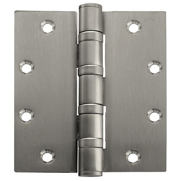 Best Door and Butt Hinge, Steel, Full Mortise Mounting, 1 3/4 in Leaf W x 4 in Leaf H, Satin Chrome - FBB168 5X4 DOOR HINGE  US26D  STL