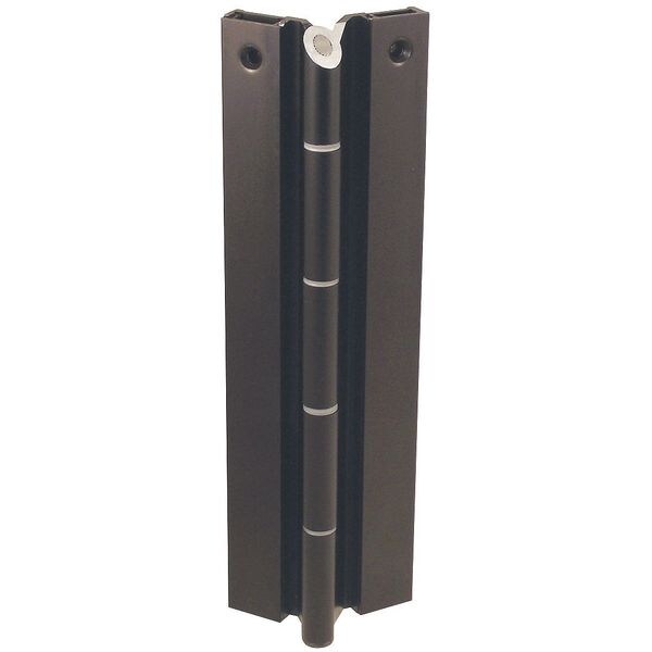 Markar Piano Hinge, Aluminum Alloy, Full Surface Mounting, 1 5/8 in Leaf W x 7 ft Leaf H - FS101-001-313-HT-MP-RH