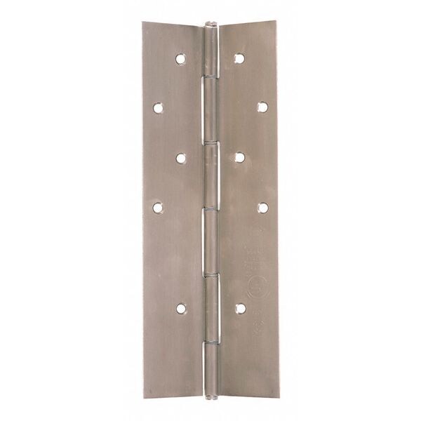 National Guard Piano Hinge, Stainless Steel, Concealed Mounting, 2 3/16 in Leaf W x 83 1/8 in Leaf H - SS300-83