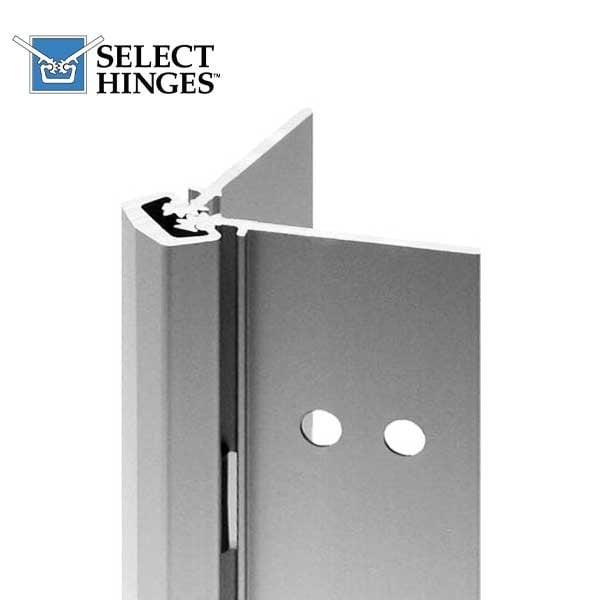Select Hinges Select-Hinges85" Geared Concealed Continuous Hinge - 1/16" Door Inset - Clear Aluminum Finish - SLH-24-85-CL-SD