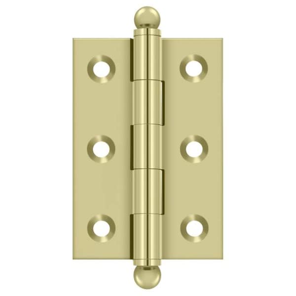 Deltana Bright Brass Door and Butt Hinge - CH2517U3-UNL