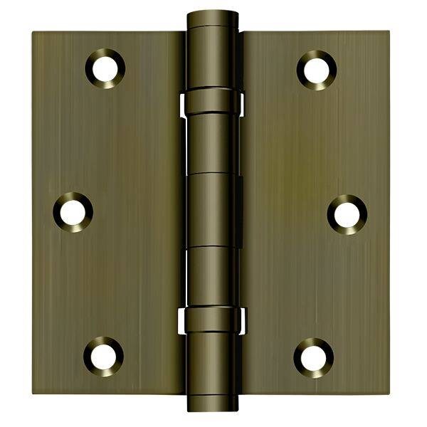Deltana Antique Brass Door and Butt Hinge - DSB35B5