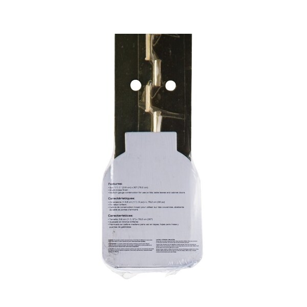 Prosource Continuous Hinge, 180 deg, Steel, Bright Brass, 1.5 in x 30 in - LR-027-PS