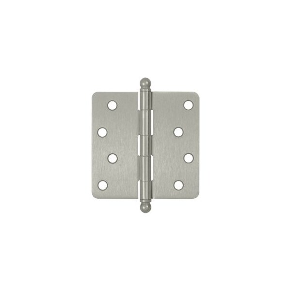 Deltana S44R415-BT 1/4 Radius Ball Tip Door Hinge Brushed Nickel, 10PK - S44R415-BT-XCP10