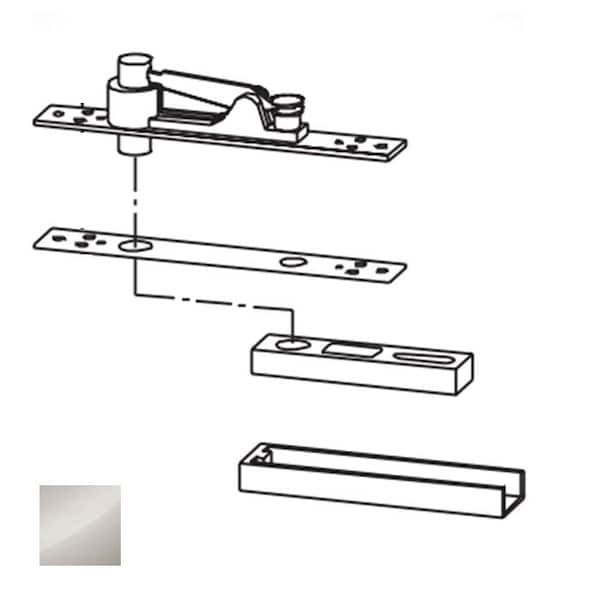 Dorma Center Hung Top Pivot, 629 Bright Stainless Steel - 8062-629