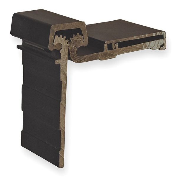 Pemko Piano Hinge, Aluminum, Half Surface Mounting, 2 in Leaf W x 2 9/16 in Leaf H, Dark Bronze Anodized - DHS83
