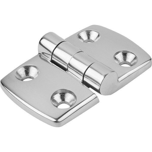 Kipp Hinge 59X48, Stainless Steel Polished, A1=17, 5, A2=17, 5, A3=29, 5, A4=29, 5 - K1084.063018181