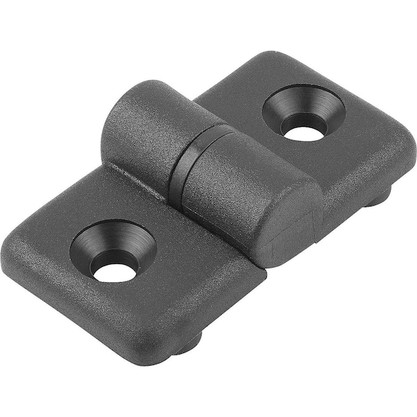 Kipp Hinge Lift-Off, Right W. Guide Tabs 60X32, Thermoplastic Black, Comp:Stainless Steel - K0438.2322020