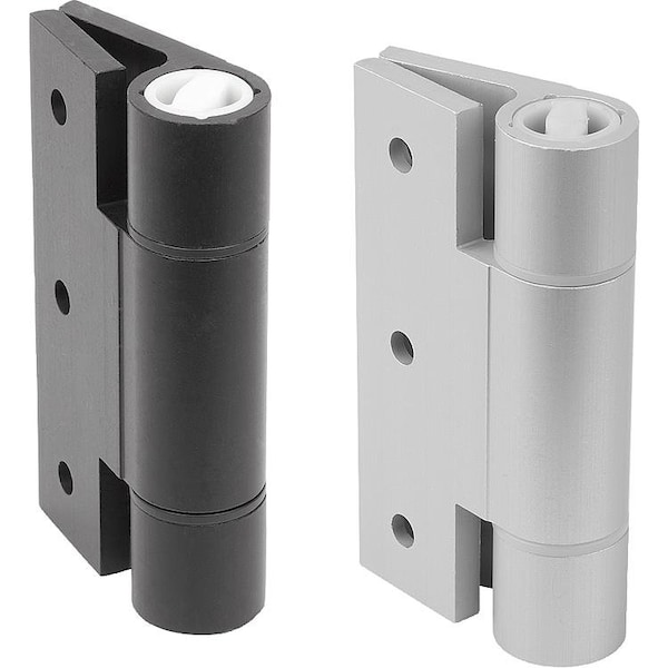 Kipp Spring Hinge Spring Closed A=82, 5, B=100, Aluminum Black Anodized - K1182.8210011