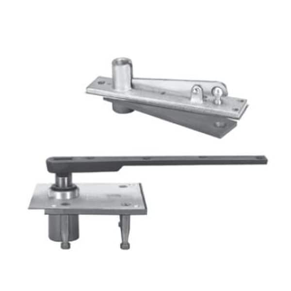 Rixson 1173415LH Left Hand 3/4" Center Hung Pivot Set with 340 Top Pivot Satin Nickel - 1173415LH