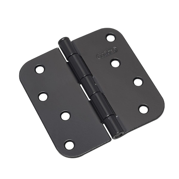 Richelieu 2Pack 4inch 102 mm Full Mortise Butt Hinge, Black - 1822FBNRPB
