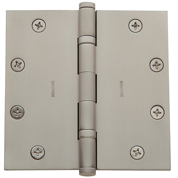 Baldwin Estate Satin Brass with Brown Full Mortise - 1051.060.INRP