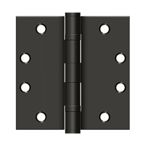 Dendesigns 4.5 x 4.5 in. Heavy Duty Square Hinge, Oil-Rubbed Bronze - DE796199