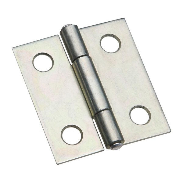 National Mfg Sales 1.5 in. Steel Hinge, Zinc-Plated, 2PK - 5701354