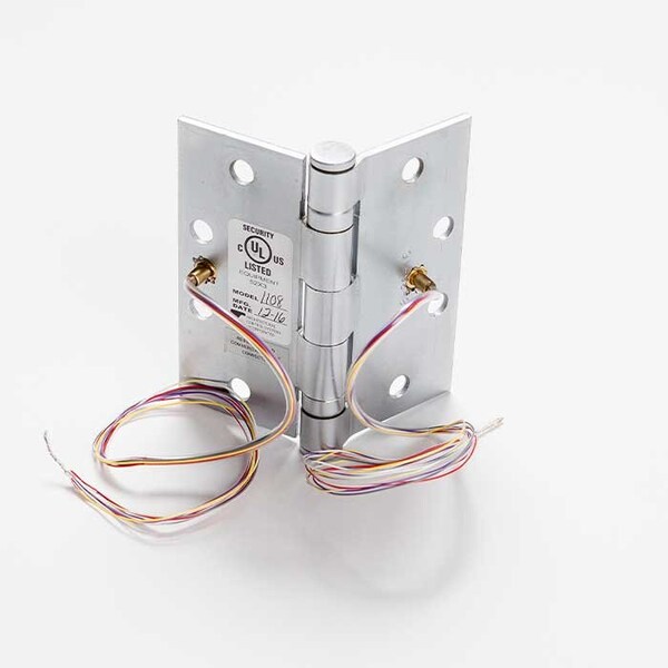 Architectural Control Systems Full Mortise Ball Bearing Standard Weight Steel Commercial Hinge 4-1/2 x 4-1/2 Concealed Electric - BB1279-4.5X4.5-26D-8