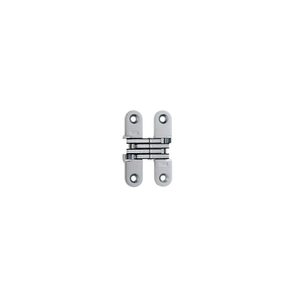Universal Industrial Soss 5/8" x 2-3/4" Medium Duty Invisible Hinge for 1" Doors Satin Chrome Finish - 208US26D