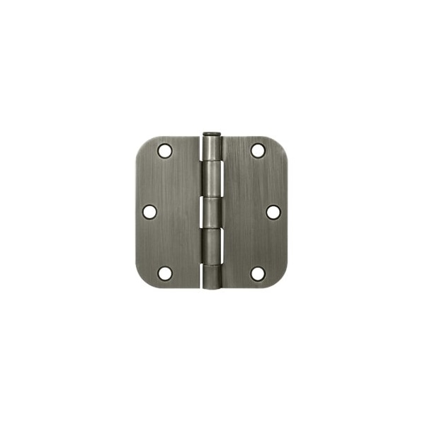 Deltana S35R515A 5/8 Radius Hinge Antique Nickel, 10PK - S35R515A-XCP10