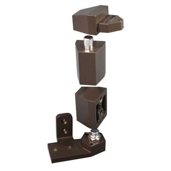 International Door Closers 3/4 Offset Pivot Set For Left Flush Doors, DU Baked Storefront Bronze Paint - OP-3001-DU-LH