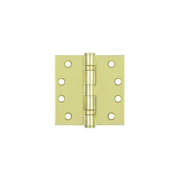 Deltana S44HDBB3 HD Square Hinges Polished Brass, 10PK - S44HDBB3-XCP10