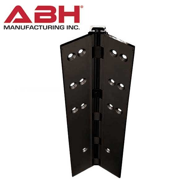 Abh Aluminum Continuous Geared Hinges, Full Mortise, NO inset, Dark Bronze, 95" FOR lead lined Doors - ABH-A110LL-D-095