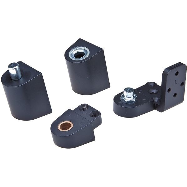 Kaba Ilco Pivot Hinge, Diecast Aluminum, Half Surface Mounting, 1 3/8 in Leaf W x 2 3/4 in Leaf H - IL-OP-14-LH-DU SETS