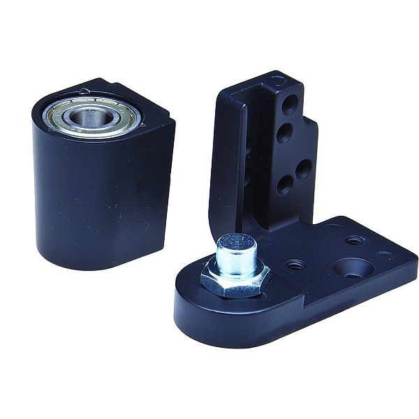 Kaba Ilco Pivot Hinge, Diecast Aluminum, Half Surface Mounting, 1 7/16 in Leaf W x 2 3/8 in Leaf H - IL-OP-18-LH-DU BOTTOM SET