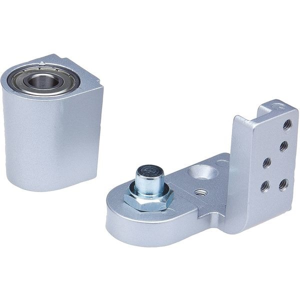 Kaba Ilco Pivot Hinge, Cast aluminum, Half Surface Mounting, 1 7/16 in Leaf W x 2 3/8 in Leaf H, Aluminum - IL-OP-18-RH-AL BOTTOM SET