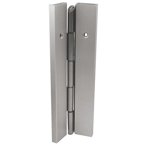 Markar Piano Hinge, Carbon Steel, Full Surface Mounting, 1 11/16 in Leaf W x 8 ft Leaf H, Primed for Paint - FS202-002-600-HT-MP