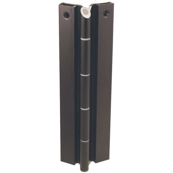 Markar Piano Hinge, Aluminum Alloy, Full Surface Mounting, 1 5/8 in Leaf W x 7 ft Leaf H - FS102-001-313-HT-MP