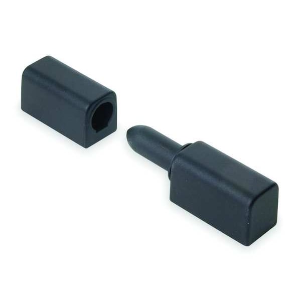 Zoro Select Lift-Off Hinge, Zinc, Full Surface Mounting, 11/16 in Leaf W x 2 1/2 in Leaf H, Black Powder Coat - 1XMG9