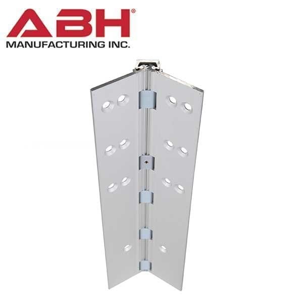 Abh ALUMINUM CONTINUOUS GEARED HINGES Full Mortise Models No Inset Flush Mount Clear 83" - ABH-A110HD-C-83-FM