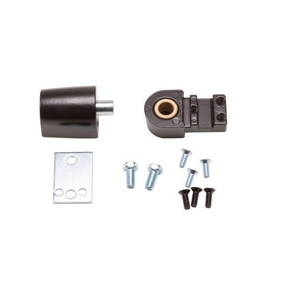 Global Door Controls Kawneer Style Left Hand Offset Door Pivot Hinge Set for Adams Rite Type Storefront Door in Duronodic - TH1118-LH-DU